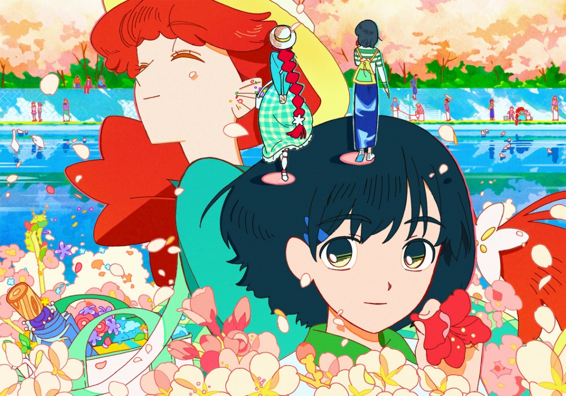 アニメ「さよならララ」の企画「ララと茉里と過ごす四季」の第1弾（C）キネマシトラス／「さよならララ」製作委員会