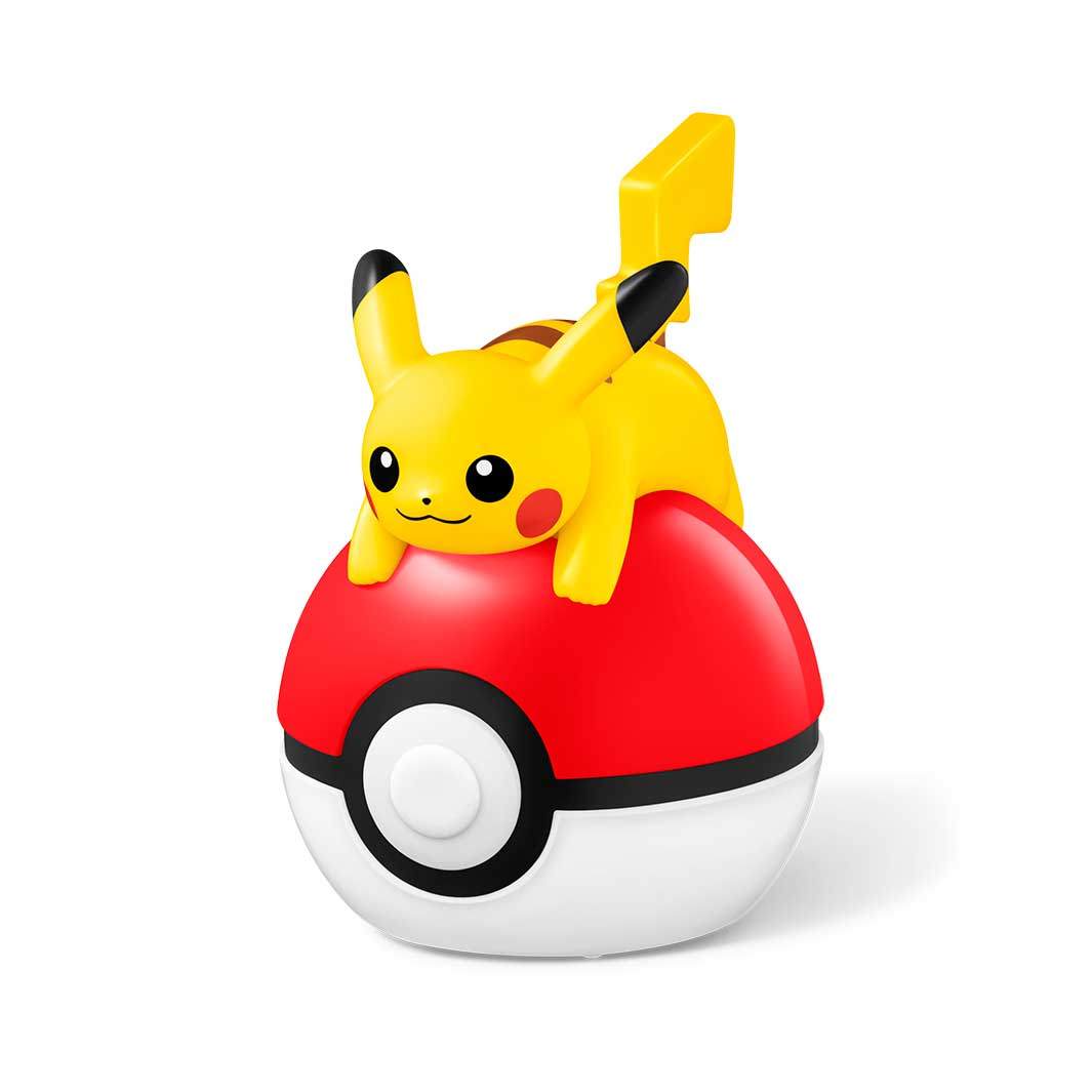「ハッピーセット『ポケモン』」の玩具「ピカチュウのモンスターボールローラー」（C）Pokemon. （C）Nintendo／Creatures Inc.／GAME FREAK inc. TM，（R）， and character names are trademarks of Nintendo.