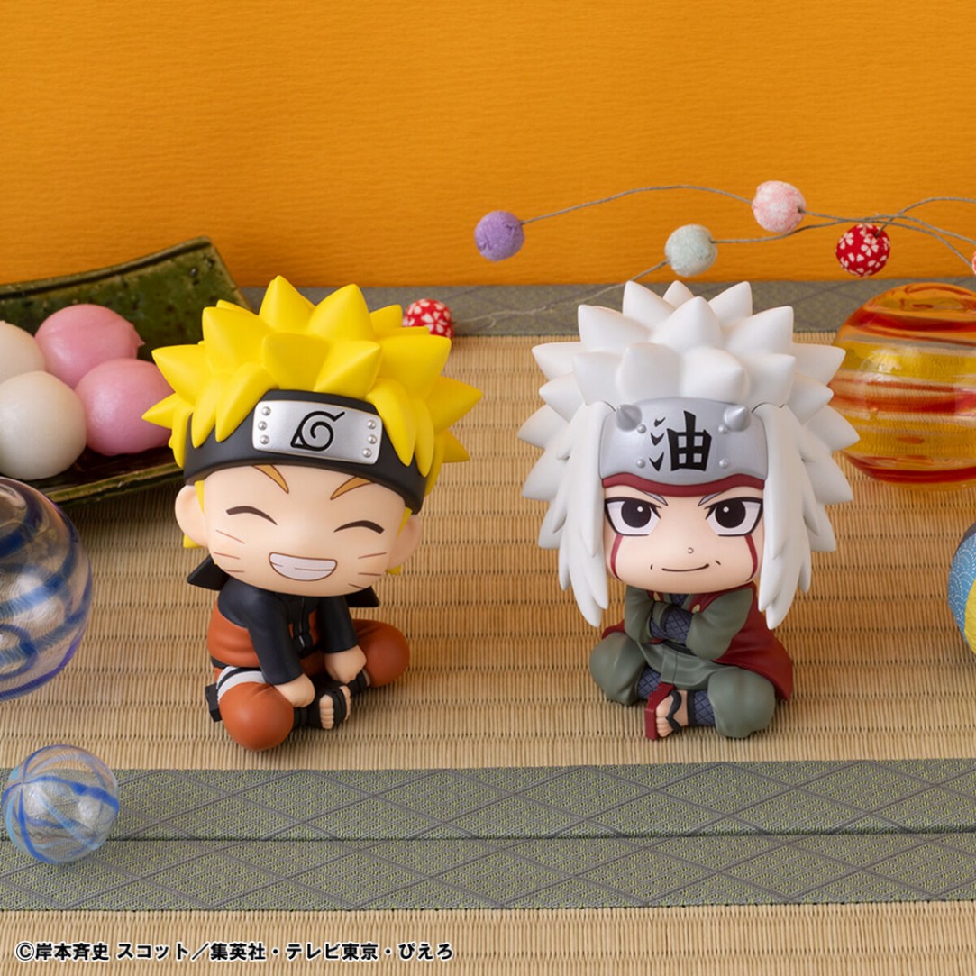 「NARUTO-ナルト-」のフィギュア「るかっぷ NARUTO-ナルト- 疾風伝 うずまきナルト にかっとver.＆自来也 セット」（C）岸本斉史 スコット／集英社・テレビ東京・ぴえろ