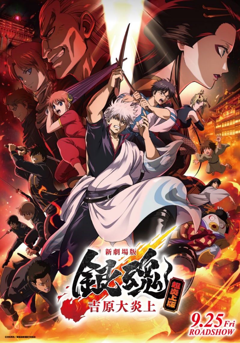 アニメ「新劇場版 銀魂 -吉原大炎上-」のビジュアル(C)空知英秋/劇場版銀魂製作委員会