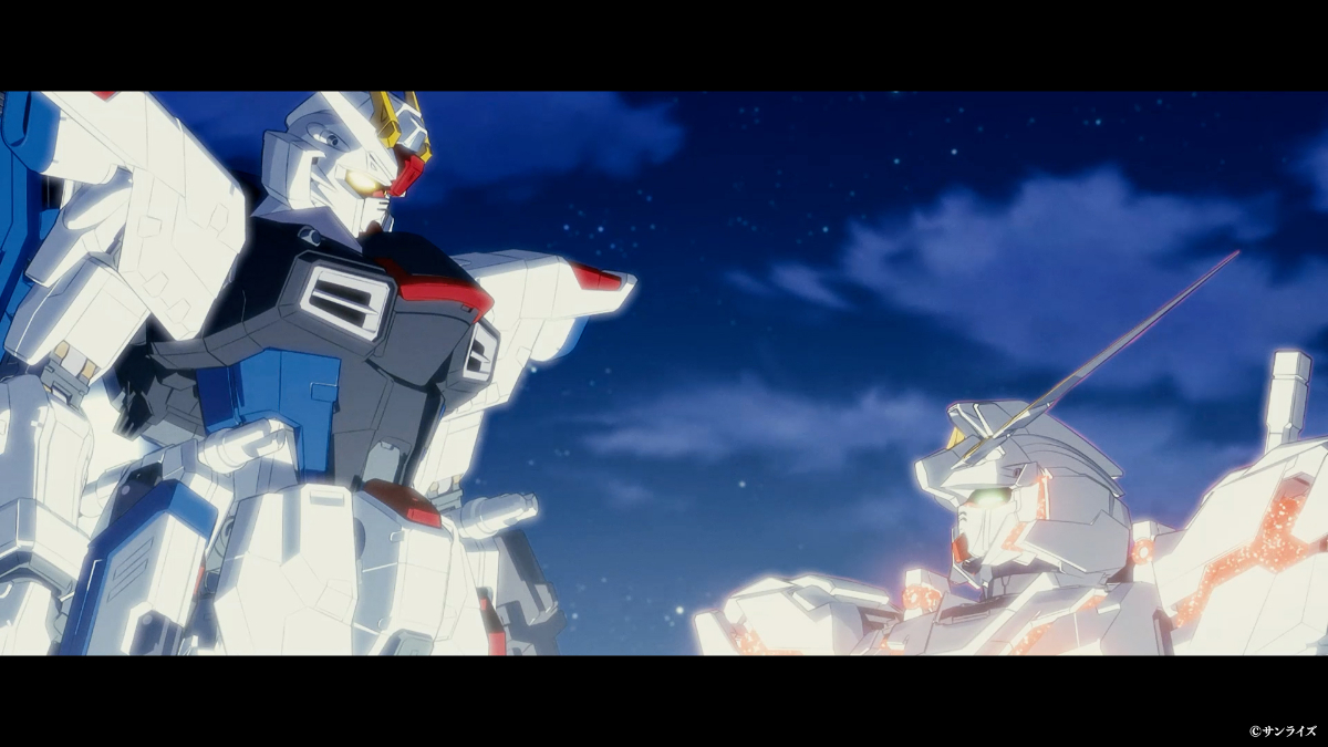 実物大ユニコーンガンダム立像のフィナーレ企画で上映される特別映像「UNICORN GUNDAM Statue －BEYOND POSSIBILITY －」（C）サンライズ
