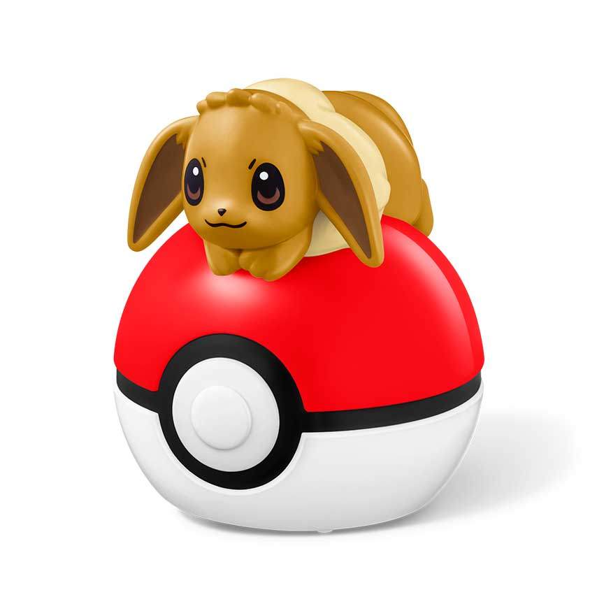 「ハッピーセット『ポケモン』」の玩具「イーブイのモンスターボールローラー」(C)Pokemon. (C)Nintendo/Creatures Inc./GAME FREAK inc. TM,(R), and character names are trademarks of Nintendo.