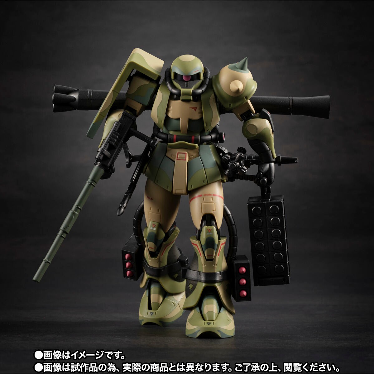 「ガンダム」シリーズの湿地帯戦用ザクのフィギュア「ROBOT魂＜SIDE MS＞ MS-06J 湿地帯戦用ザク ver. A.N.I.M.E. ～MS MUSEUM～」（C）サンライズ