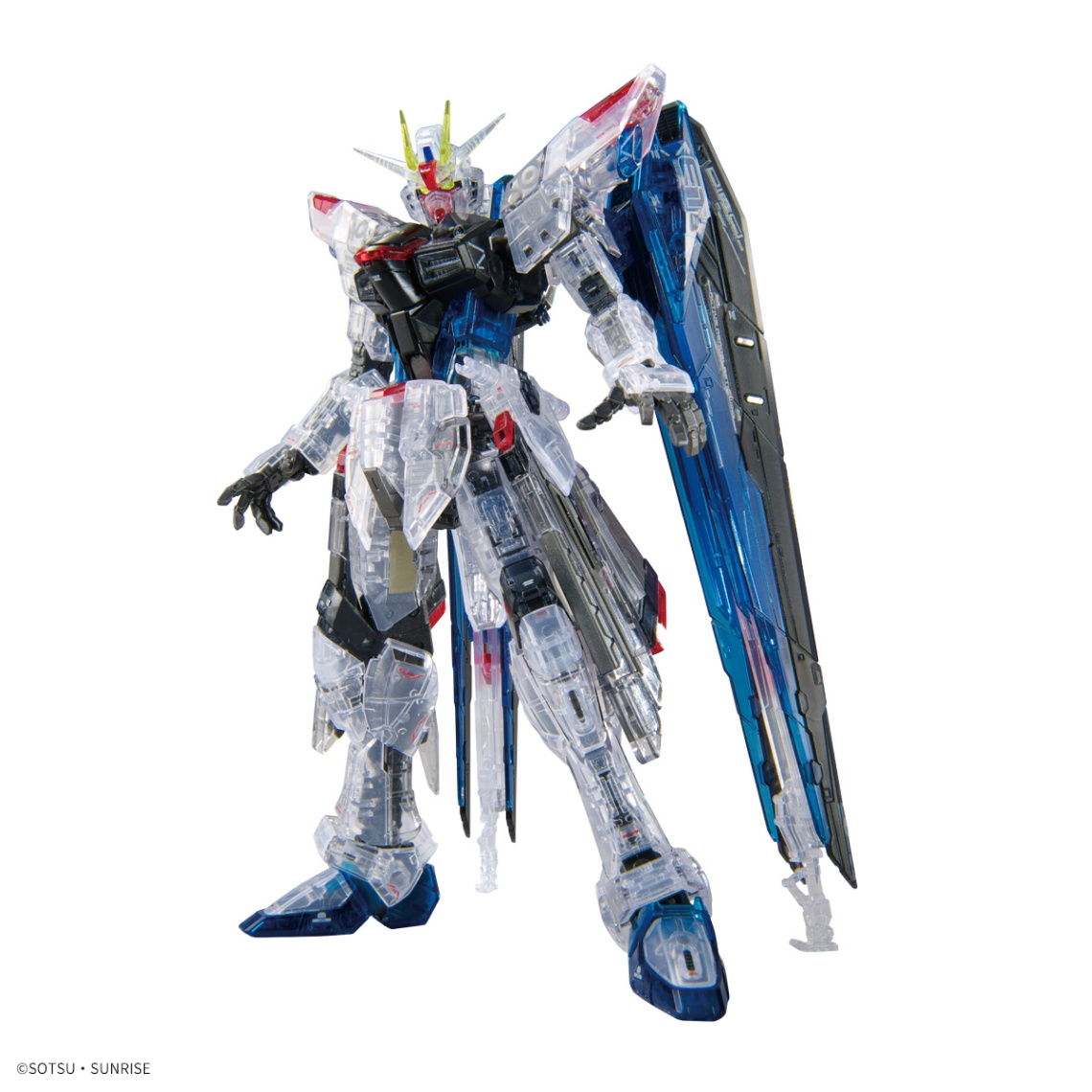 実物大フリーダムガンダム立像がモチーフのガンプラ「RG 1／144 ガンダムベース限定 ZGMF-X10A フリーダムガンダム Ver.GCP ［クリアカラー］」（C）創通・サンライズ