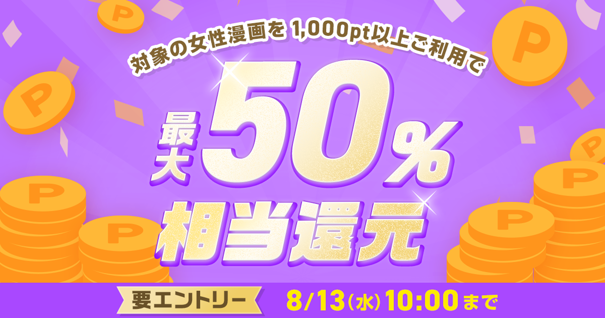 ポイント還元（8/12～13)