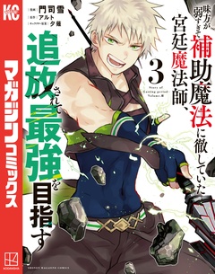 味方が弱すぎて補助魔法に徹していた宮廷魔法師、追放されて最強を目指す 3巻