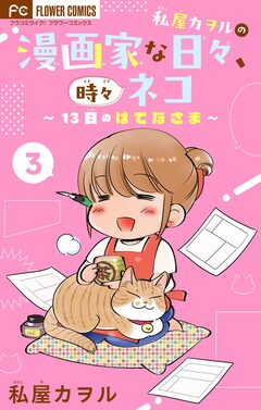 私屋カヲルの漫画家な日々、時々ネコ～13日のはてなさま～【マイクロ】 3巻