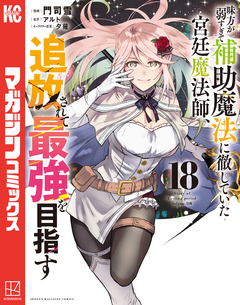 味方が弱すぎて補助魔法に徹していた宮廷魔法師、追放されて最強を目指す 18巻